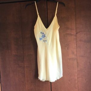 Vintage Light yellow slip dress